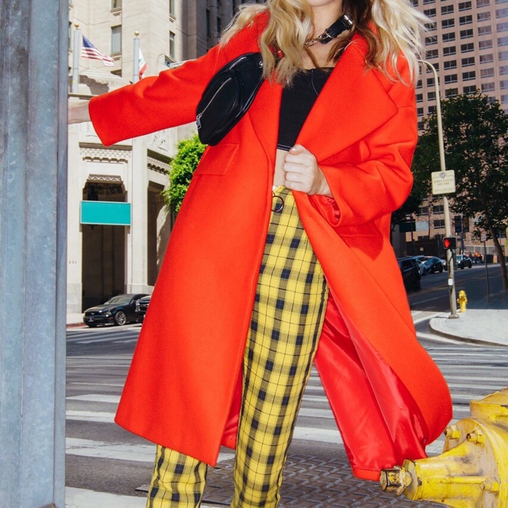 Gorgeous red pea coat
